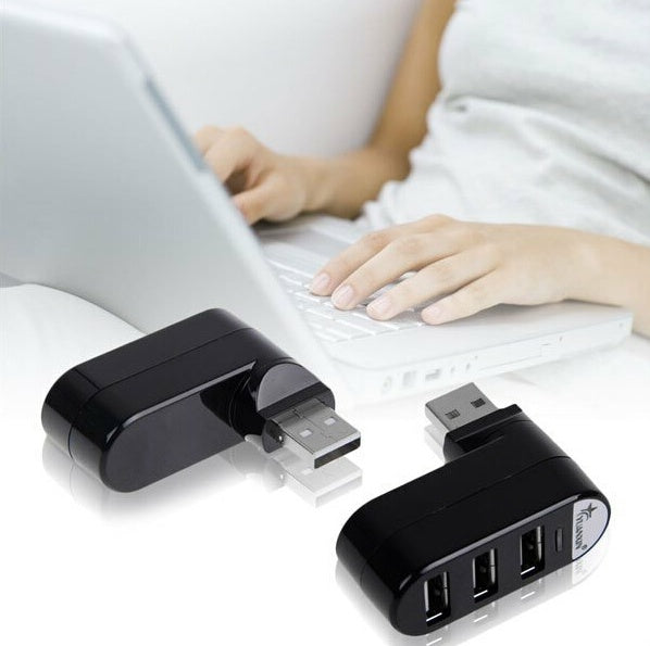 Portable 4-Port USB Hub Splitter – Multi-Port Charger and Data Adapter Secundaire afbeelding