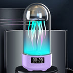 3-in-1 Jellyfish Lamp Clock + Bluetooth Speaker | Colorful Ambient Light