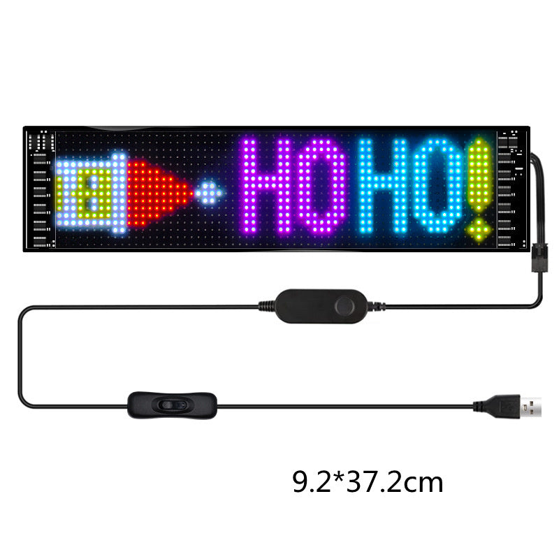 Programmable Full-Color Car LED Sign | APP Control Advertising Display Panel