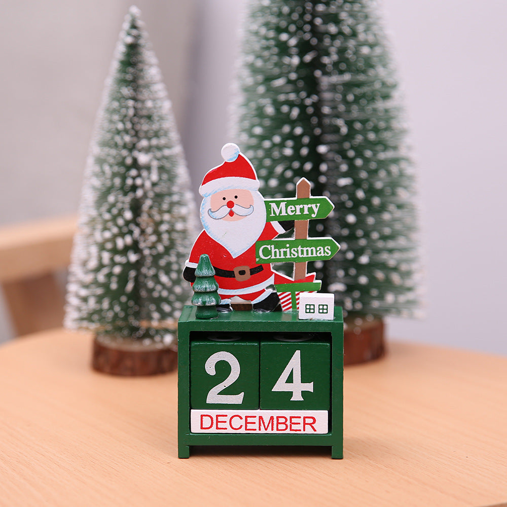 Wooden Christmas Countdown Calendar | Festive Holiday Decorations