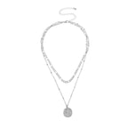 Women’s Double-Layer Cross Pendant Necklace | Trendy Temperament Jewelry