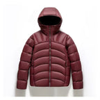 Men’s Hooded Down Jacket | Ribbed Winter Puffer Coat