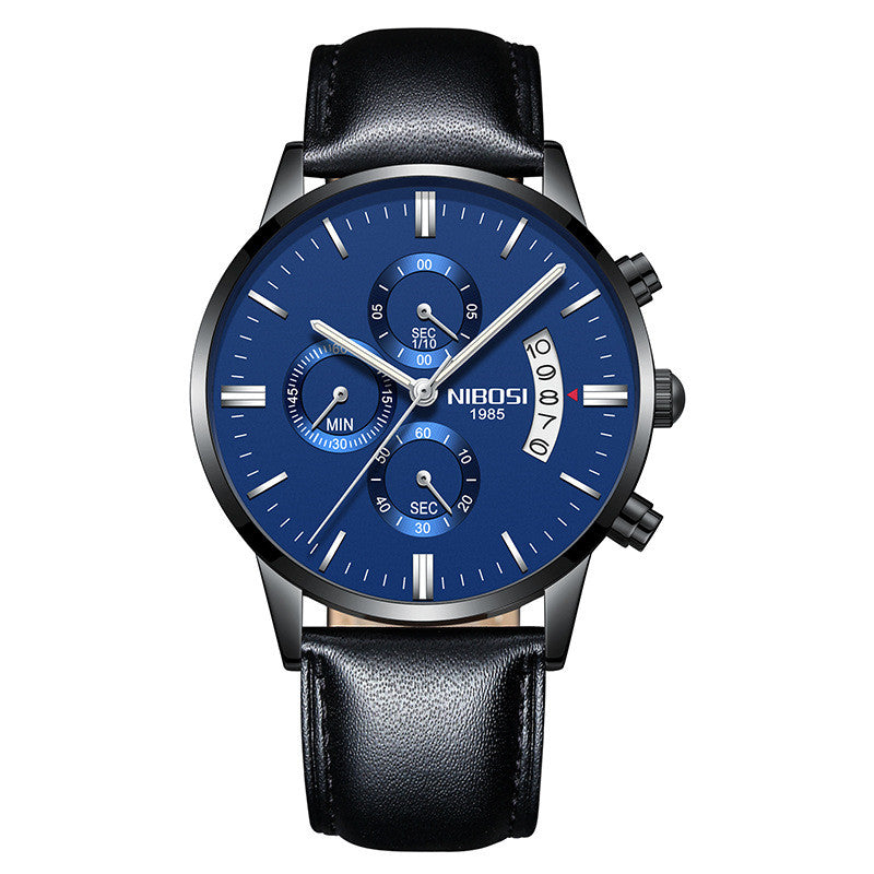 Men's Chronograph Business Watch – Luxury Analog Quartz Waterproof