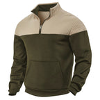 Men’s Fleece-Lined Zip Sweater | Loose Fit, Multicolor