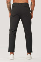 Men’s Solid Color Business Casual Trousers | All-Match