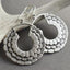 Retro Silver Plated Drop Earrings – Women's Creative Filigree Hoop Style