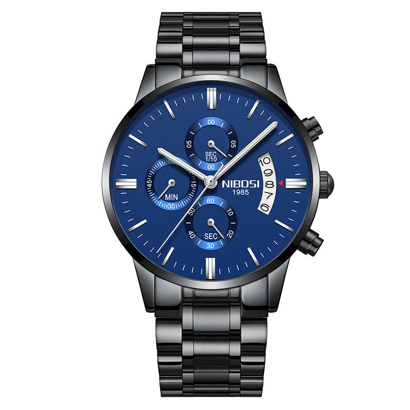 Men's Chronograph Business Watch – Luxury Analog Quartz Waterproof