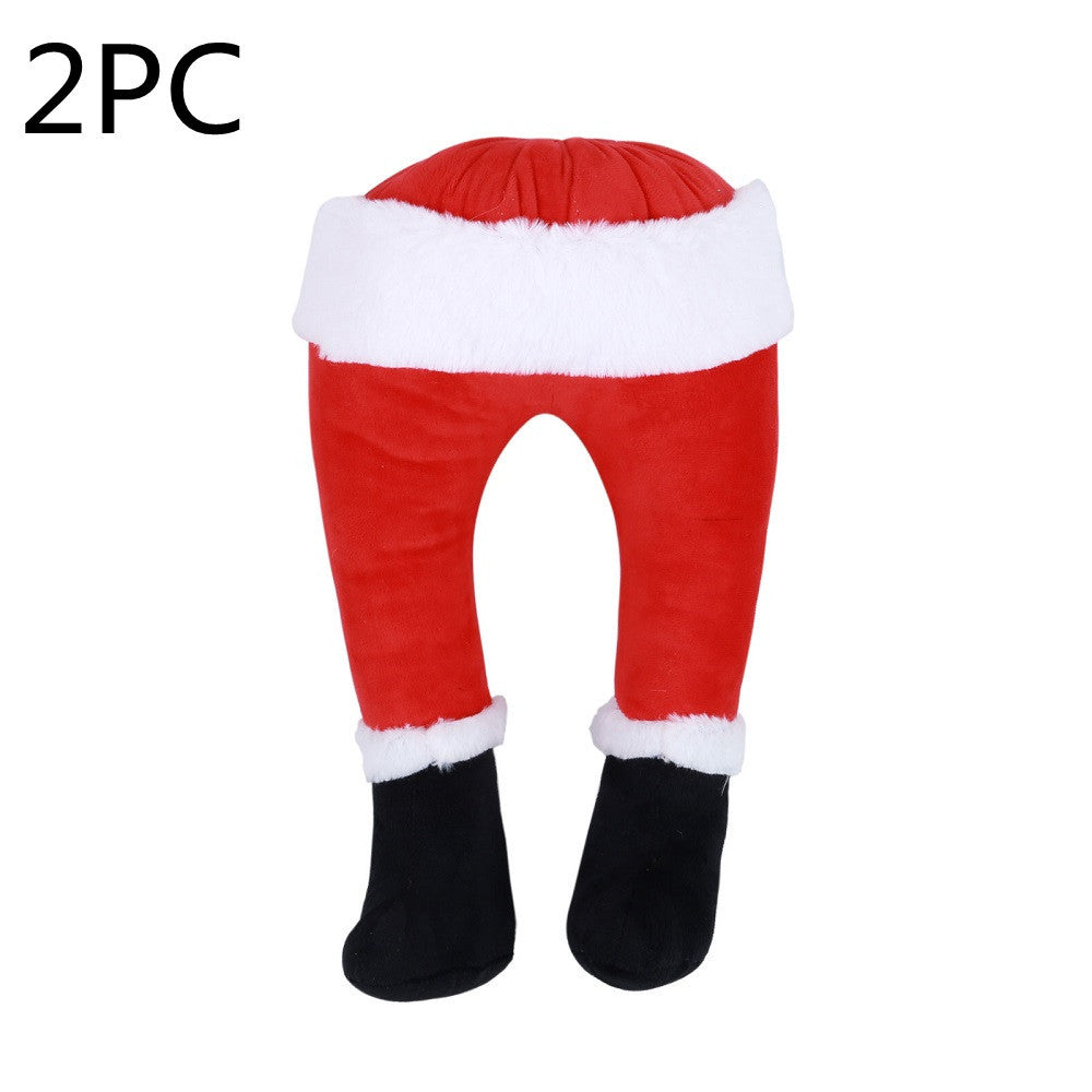 Outdoor Elf Legs Christmas Decoration | Funny Lawn & Garden Holiday Prop