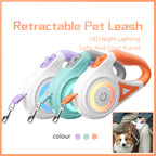 Retractable Dog Leash with Spotlight – Automatic Pet Traction Rope for Small/Medium Dogs