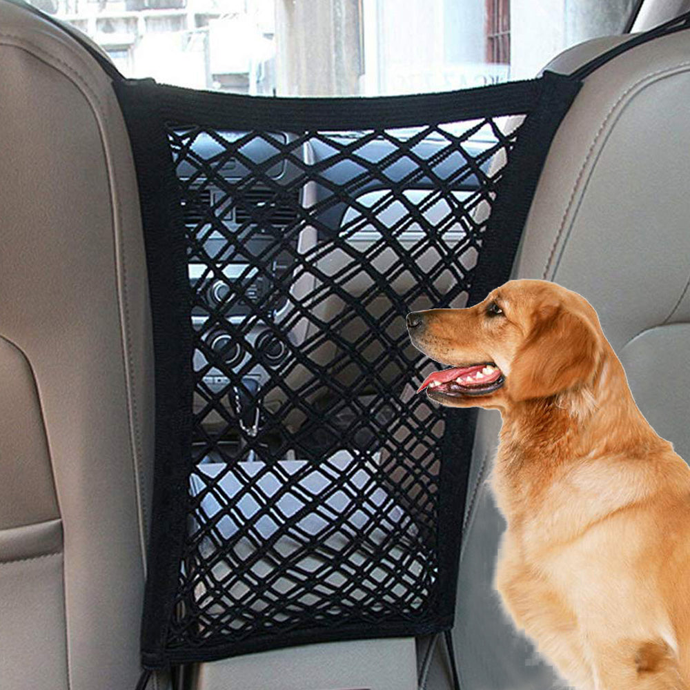 Elastic Car Pet Barrier Net – Dog Safety Isolation Mesh for Travel