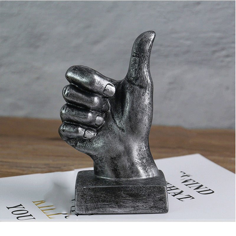 Resin Gesture Ornaments | Trendy Minimalist Hand-Gesture Décor Pair