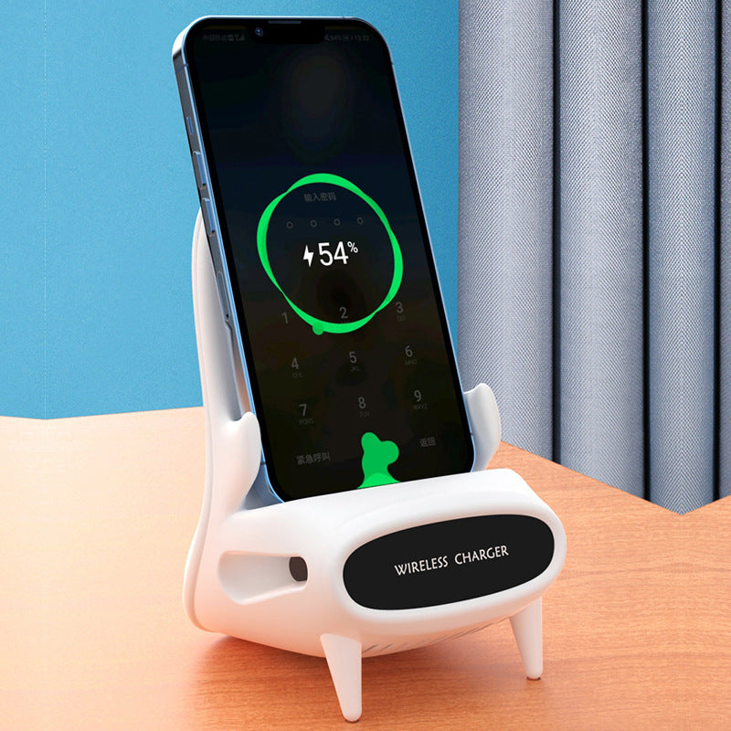 Mini Chair Wireless Charger | 10W Fast Charging Phone Stand Gift
