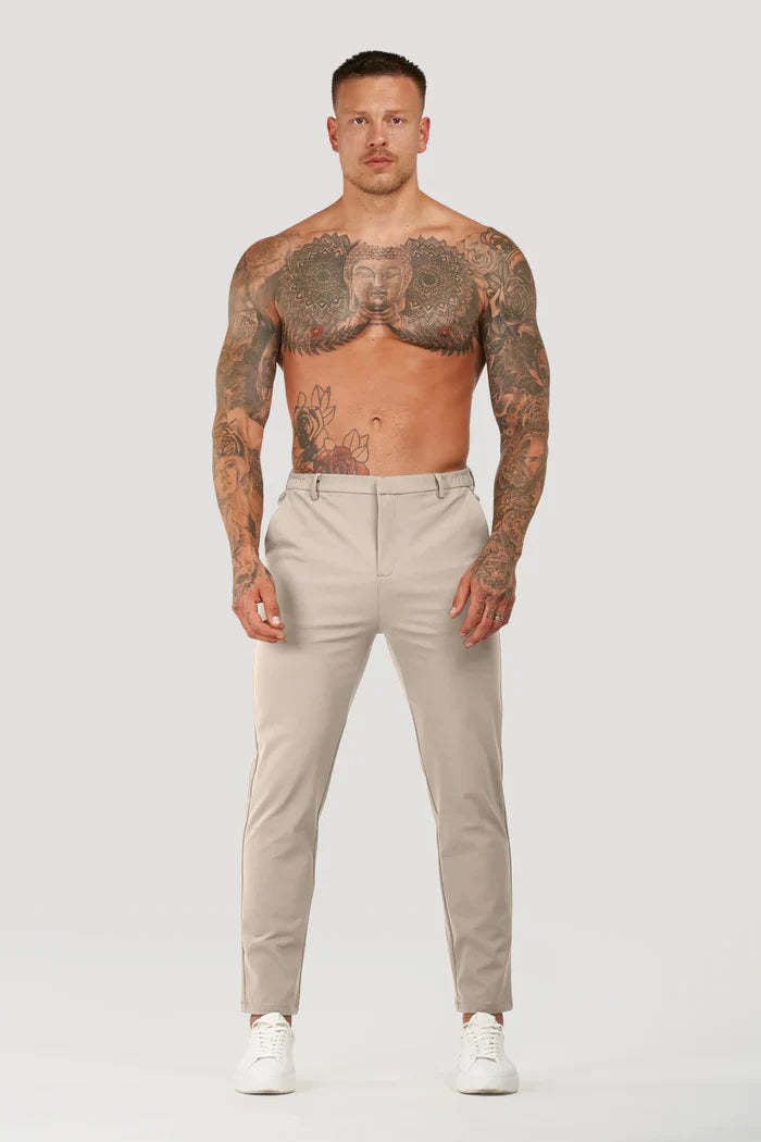 Men’s Solid Color Business Casual Trousers | All-Match