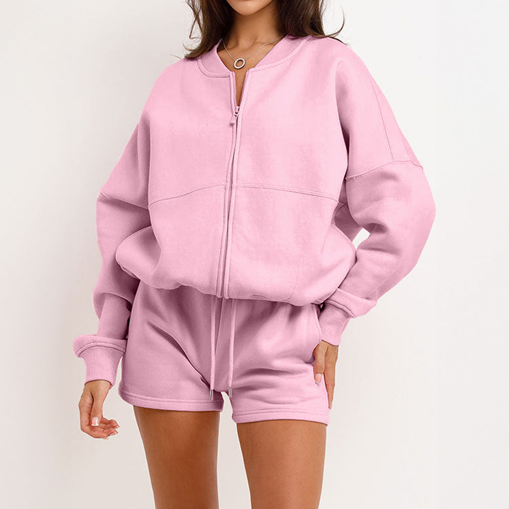 Women’s 2-Piece Jacket & Shorts Set | Lightweight Summer Casual Co-ord