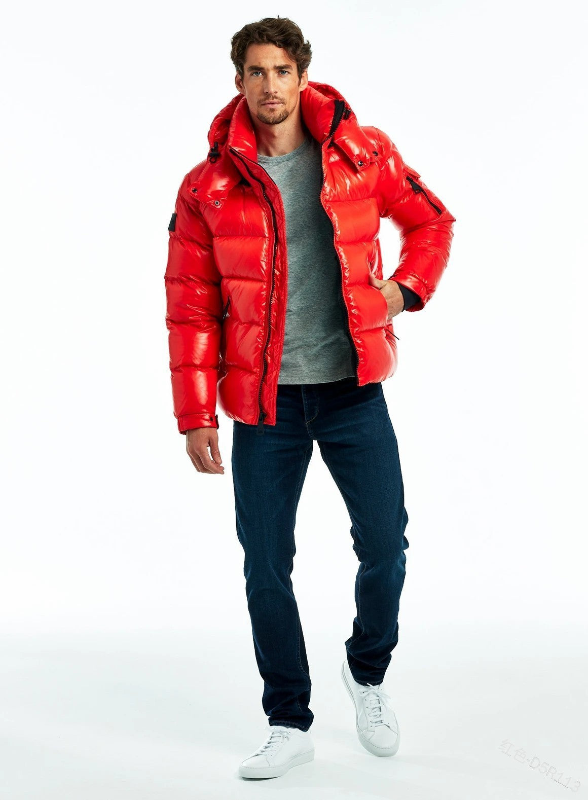 Classic Couple Short Warm Jacket | Men's Winter Padded Zip Coat