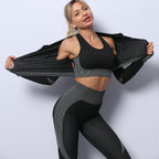 Women’s Seamless 3-Piece Yoga Set | Top, Bra & Leggings