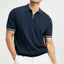 Men’s Zip Polo Shirt | Short-Sleeve Summer Lapel T-Shirt