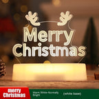 3D Acrylic LED Night Light | Christmas & Valentine’s Decorative Lamp