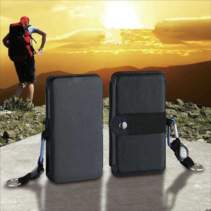 Folding Solar Panel Charger – 5V 2.1A USB Output for Hiking & Camping