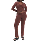 Zip Hoodie & High-Waist Pants Set | Women’s Casual Lounge Tracksuit