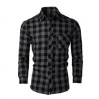 Men’s Printed Slim-Fit Lapel Shirt | Casual Short-Sleeve Button-Down
