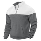 Men’s Fleece-Lined Zip Sweater | Loose Fit, Multicolor