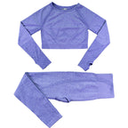 Women’s Seamless Dot Knitted Yoga Set 2-Piece