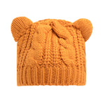 Handmade Knitted Cat Ear Beanie – Winter Warm Unisex Knit Cap