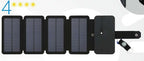 Folding Solar Panel Charger – 5V 2.1A USB Output for Hiking & Camping