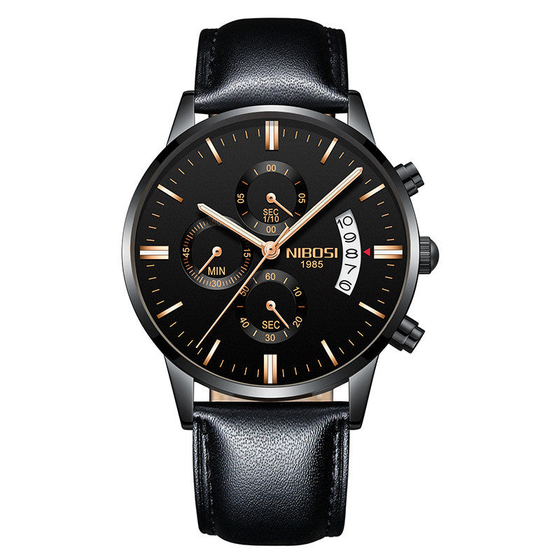 Men's Chronograph Business Watch – Luxury Analog Quartz Waterproof