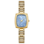 Niche Small Gold Dress Watch – Women's Rectangular Vintage Quartz