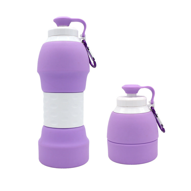 Portable Silicone Folding Water Bottle | 580 ml Travel & Outdoor Bottle
