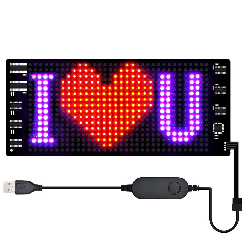 Programmable Full-Color Car LED Sign | APP Control Advertising Display Panel