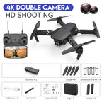 E88 Foldable HD Drone – 4K Dual Camera RC Quadcopter with FPV & GPS Functions