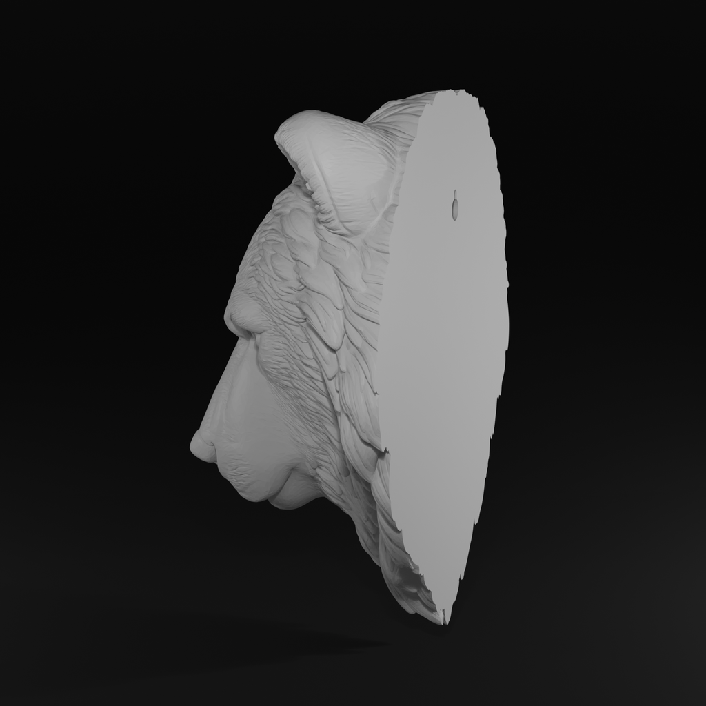 Bear Wall Art STL File for 3D Printing – Rustic Wildlife Decor
