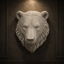 Bear Wall Art STL File for 3D Printing – Rustic Wildlife Decor