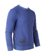 ZIMEGO Mens Long Sleeve Stone Washed Vintage Crewneck Pullover Sweater-2