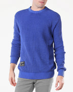 ZIMEGO Mens Long Sleeve Stone Washed Vintage Crewneck Pullover Sweater-0