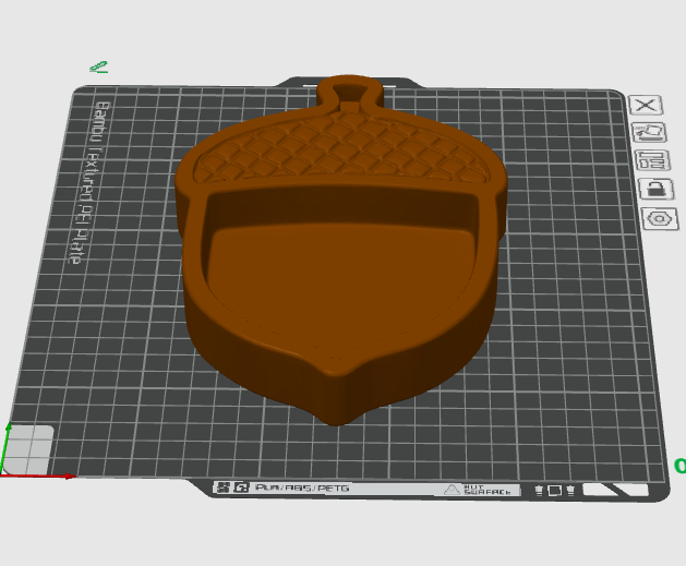 Acorn Catchall Tray STL File – Fall Organizer for 3D Printing