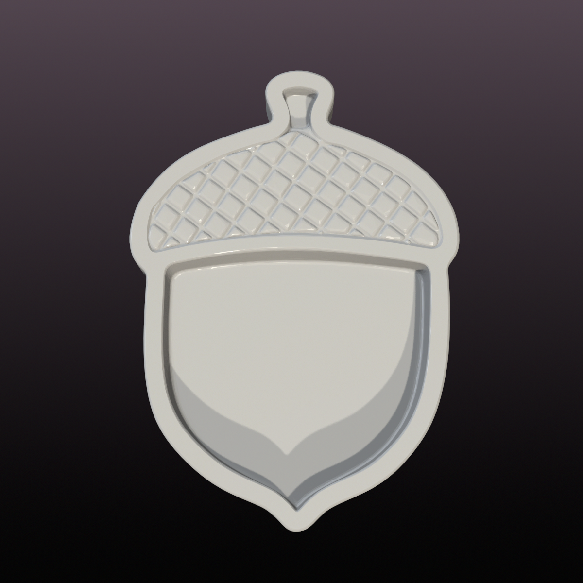 Acorn Catchall Tray STL File – Fall Organizer for 3D Printing