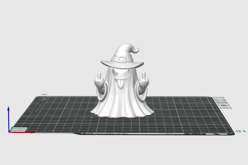 Rude Witch Ghost LED Tealight Cover STL – Halloween 3D Print File