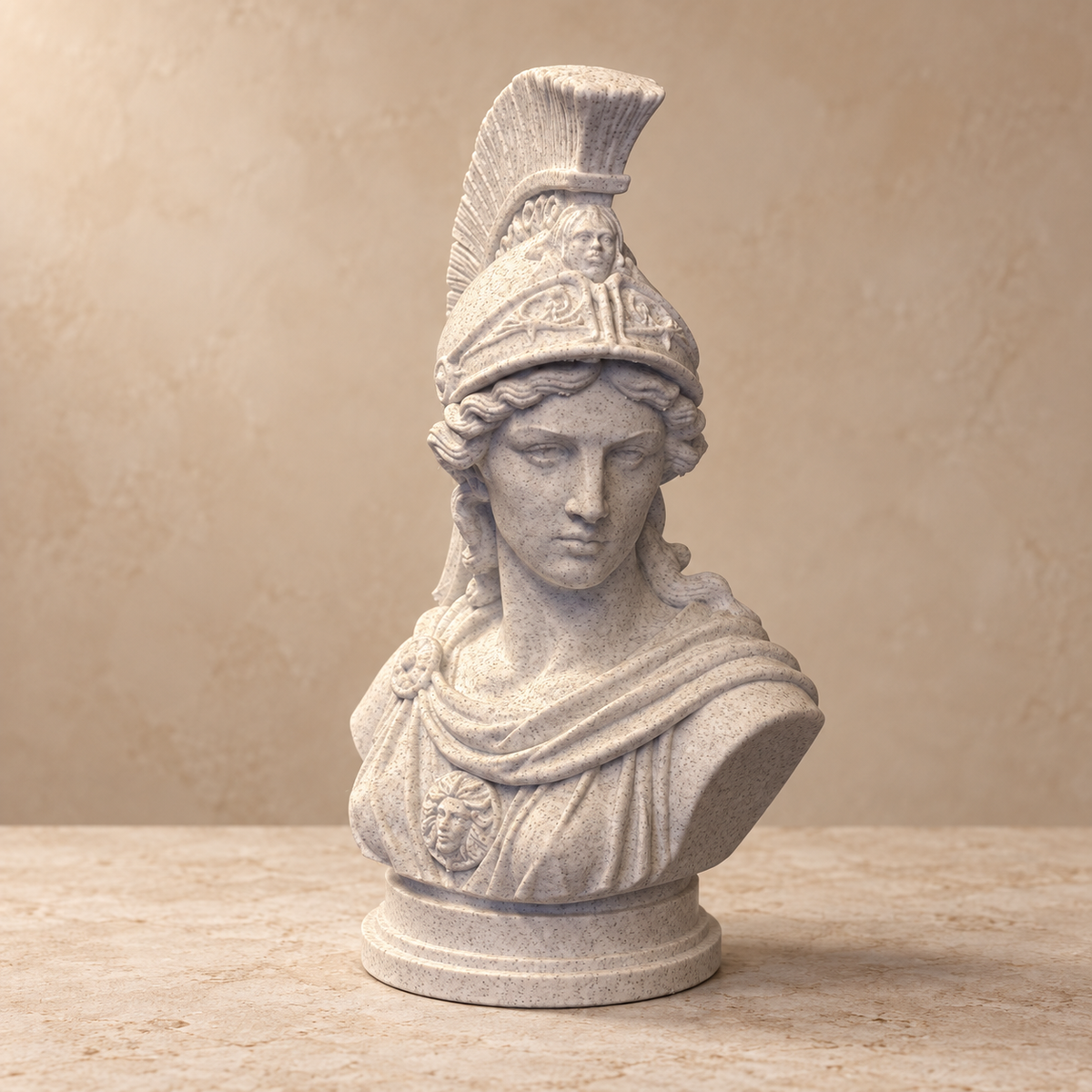 Athena Bust Statue – Greek Goddess Sculpture for Classical Home Decor