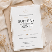 Birthday Dinner Invitation Canva Template – Editable 5x7 Invite