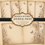 Botanical Butterfly Junk Journal Pages Printable PDF – Vintage Floral Paper Pack A4 & US Letter
