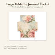 Cottage Rose Junk Journal Mini Kit Printable PDF File