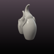 Modern Elephant Decor Set STL Files – 2 Minimalist Elephant Statues for 3D Printing
