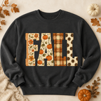 Fall PNG Shirt Design – Distressed Autumn Letter Sublimation Graphic