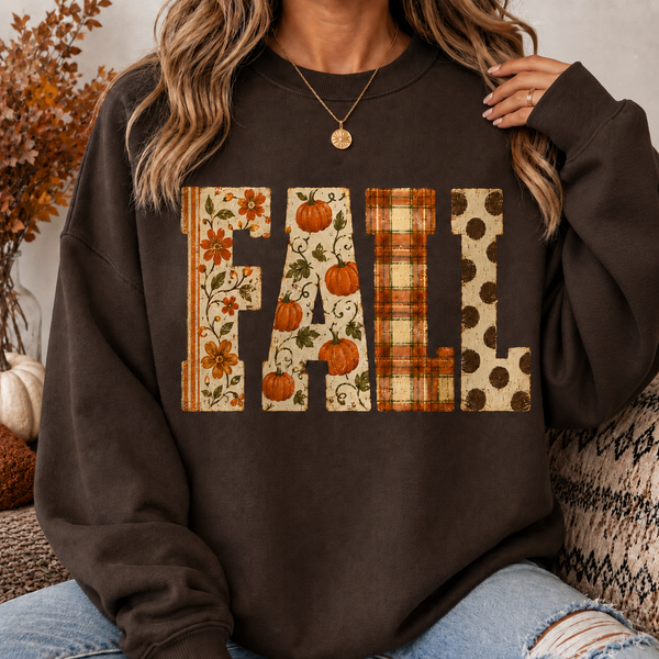 Fall PNG Shirt Design – Distressed Autumn Letter Sublimation Graphic