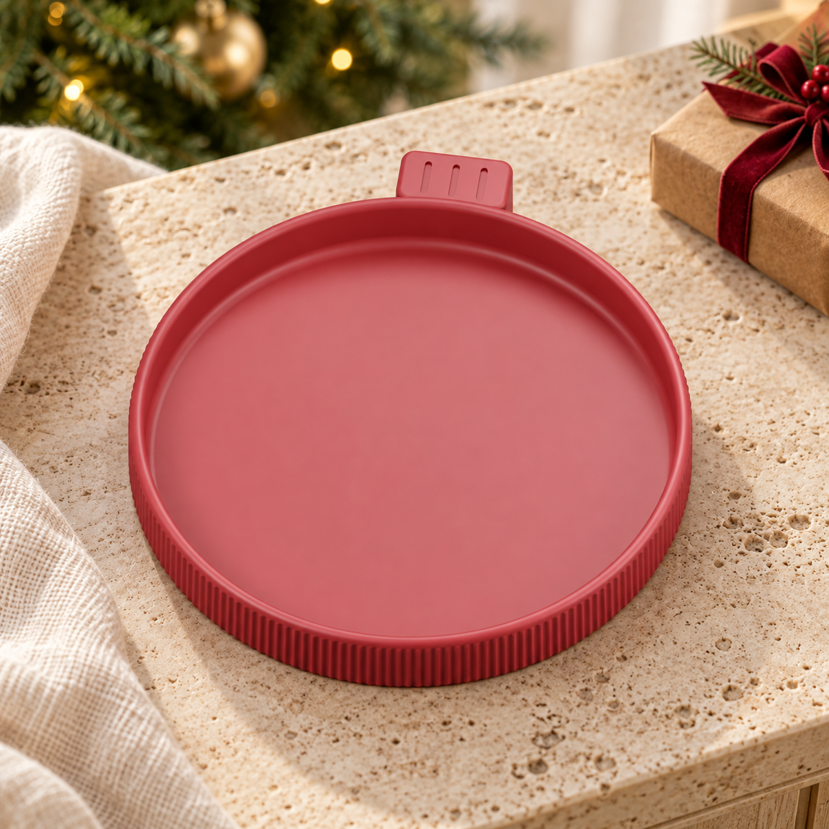 Fluted Christmas Bauble Tray STL – Ornament Trinket Organizer