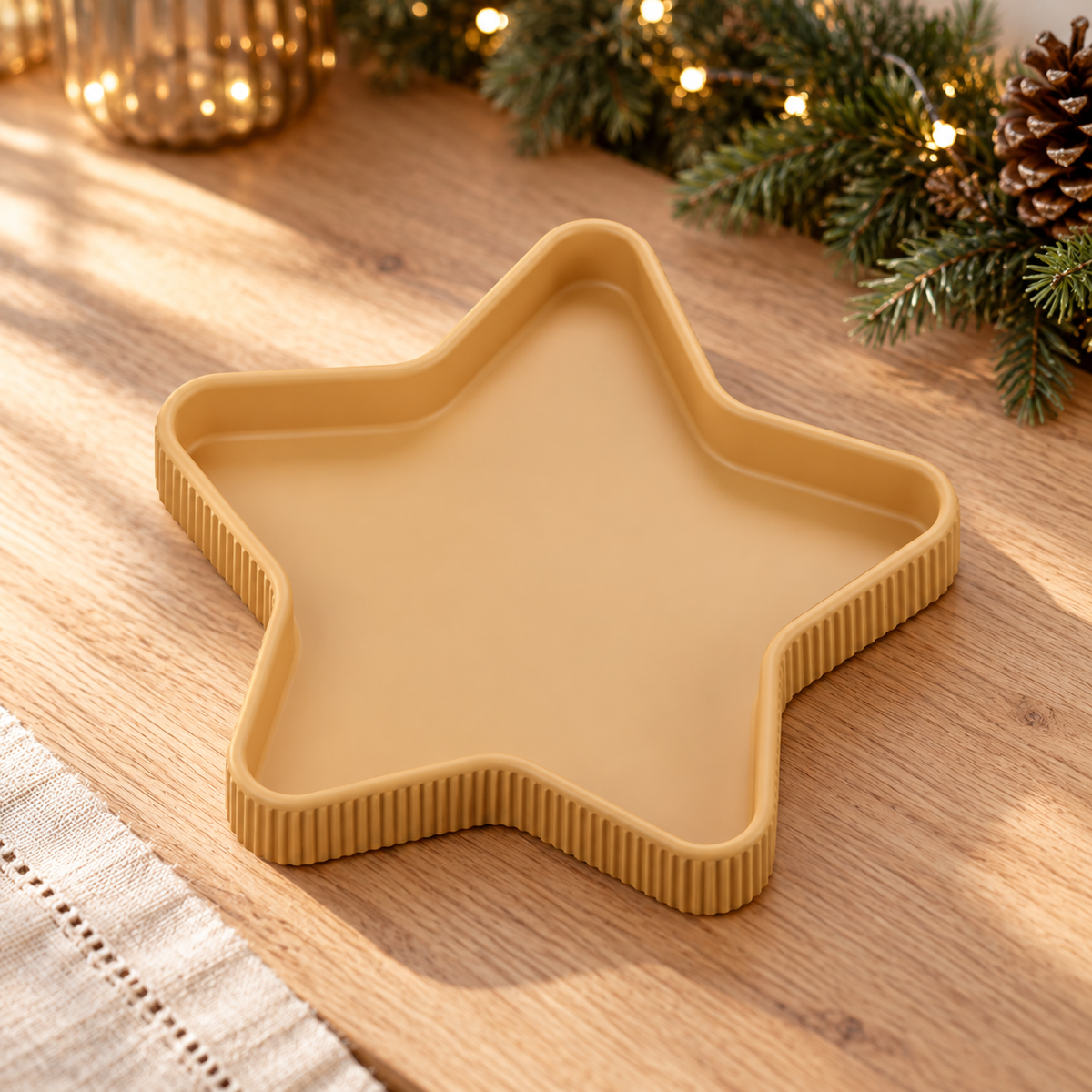 Fluted Star Tray STL – Jewelry, Trinket and Holiday Organizer